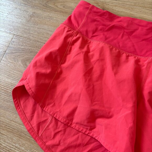 Lululemon Athletic Speed Up Mid Rise Short 4” Carnation Red Women’s Size 8 - Picture 3 of 9